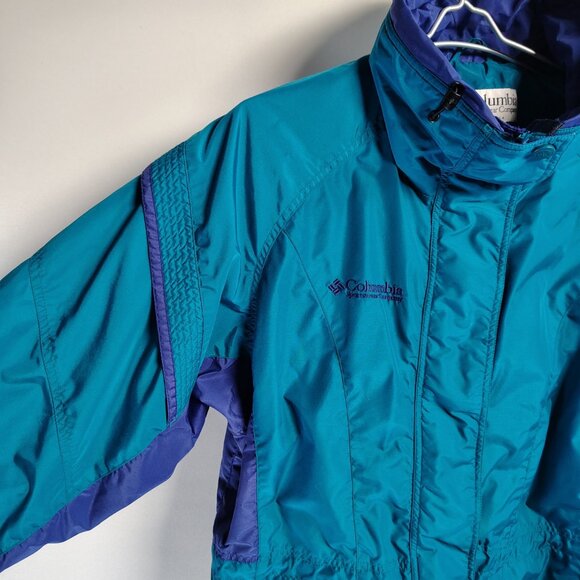 VINTAGE Columbia Gizzmo Jacket Women's Size Medium Teal Insulated Winter Coat - Picture 7 of 16